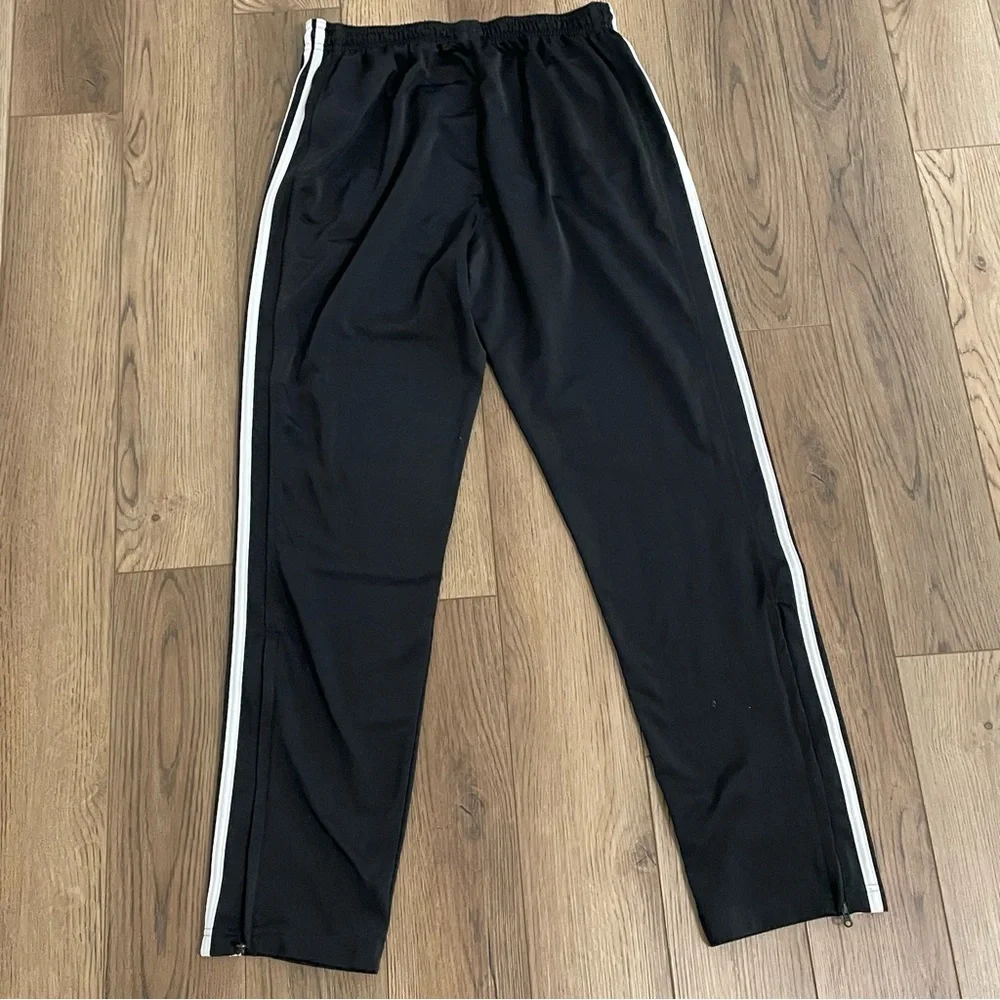 Adidas Track Pants‎ Black White Zipper Ankles